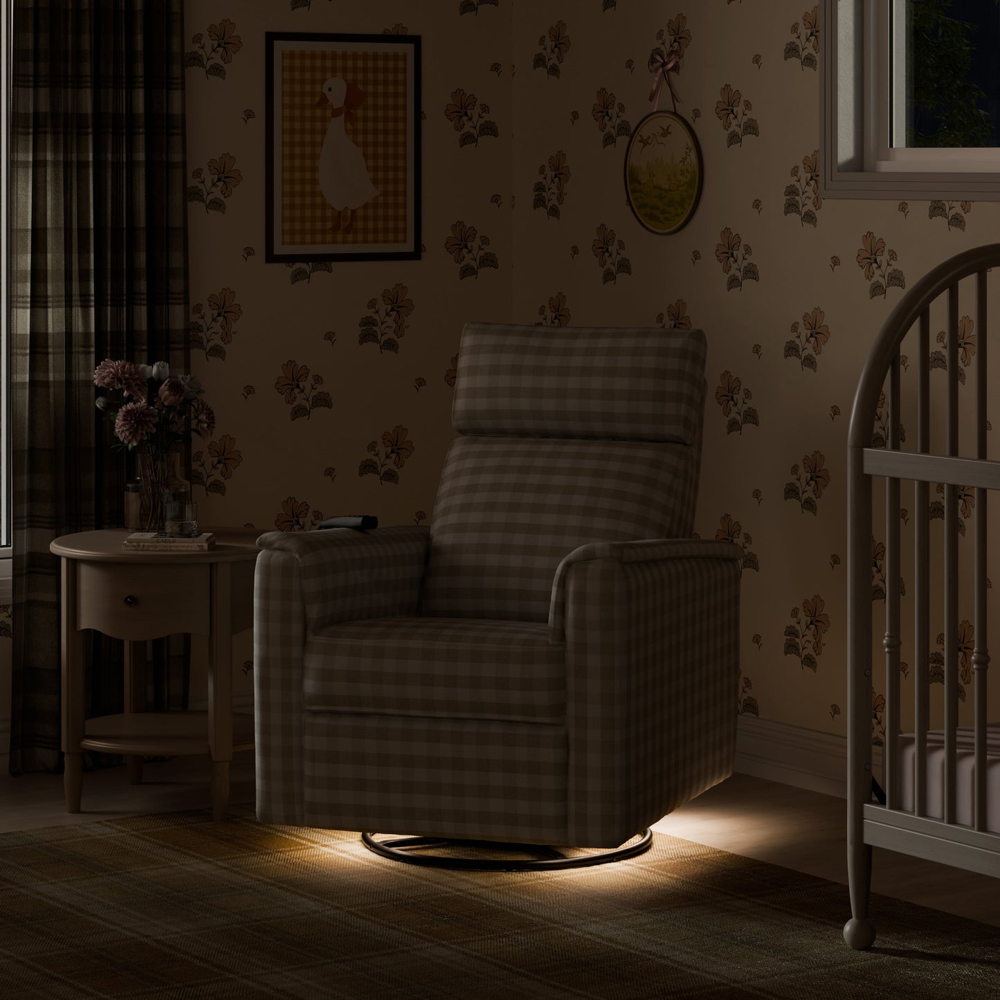 NAMESAKE WILLA DELUXE POWER RECLINER AND SWIVEL GLIDER WITH HEAT & MASSAGE