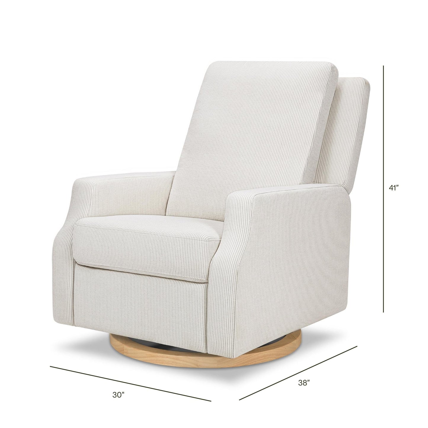 NAMESAKE CREWE RECLINER AND SWIVEL GLIDER IVORY BOUCLE