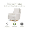 NAMESAKE CREWE RECLINER AND SWIVEL GLIDER IVORY BOUCLE
