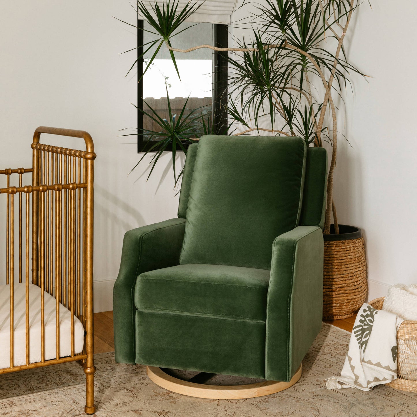 NAMESAKE CREWE RECLINER AND SWIVEL GLIDER IVORY BOUCLE