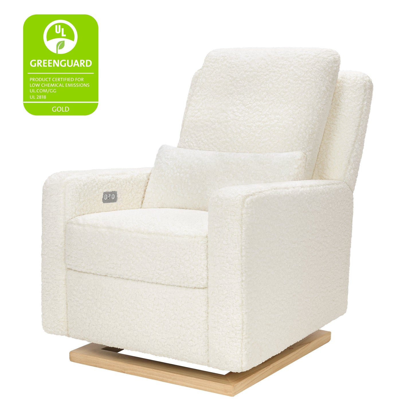 Sigi Glider Recliner w/ Electronic Control and USB in Performance Ivory Boucle