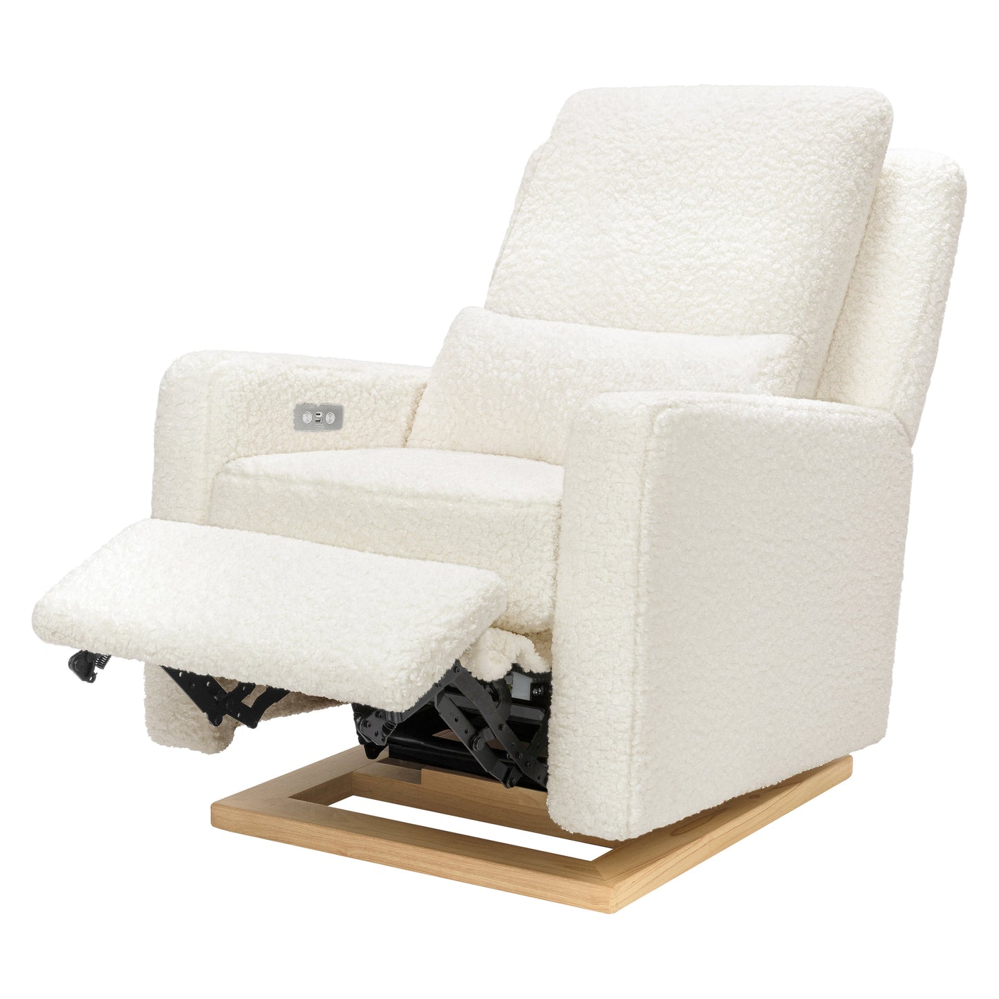 Sigi Glider Recliner w/ Electronic Control and USB in Performance Ivory Boucle
