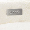 Sigi Glider Recliner w/ Electronic Control and USB in Performance Ivory Boucle