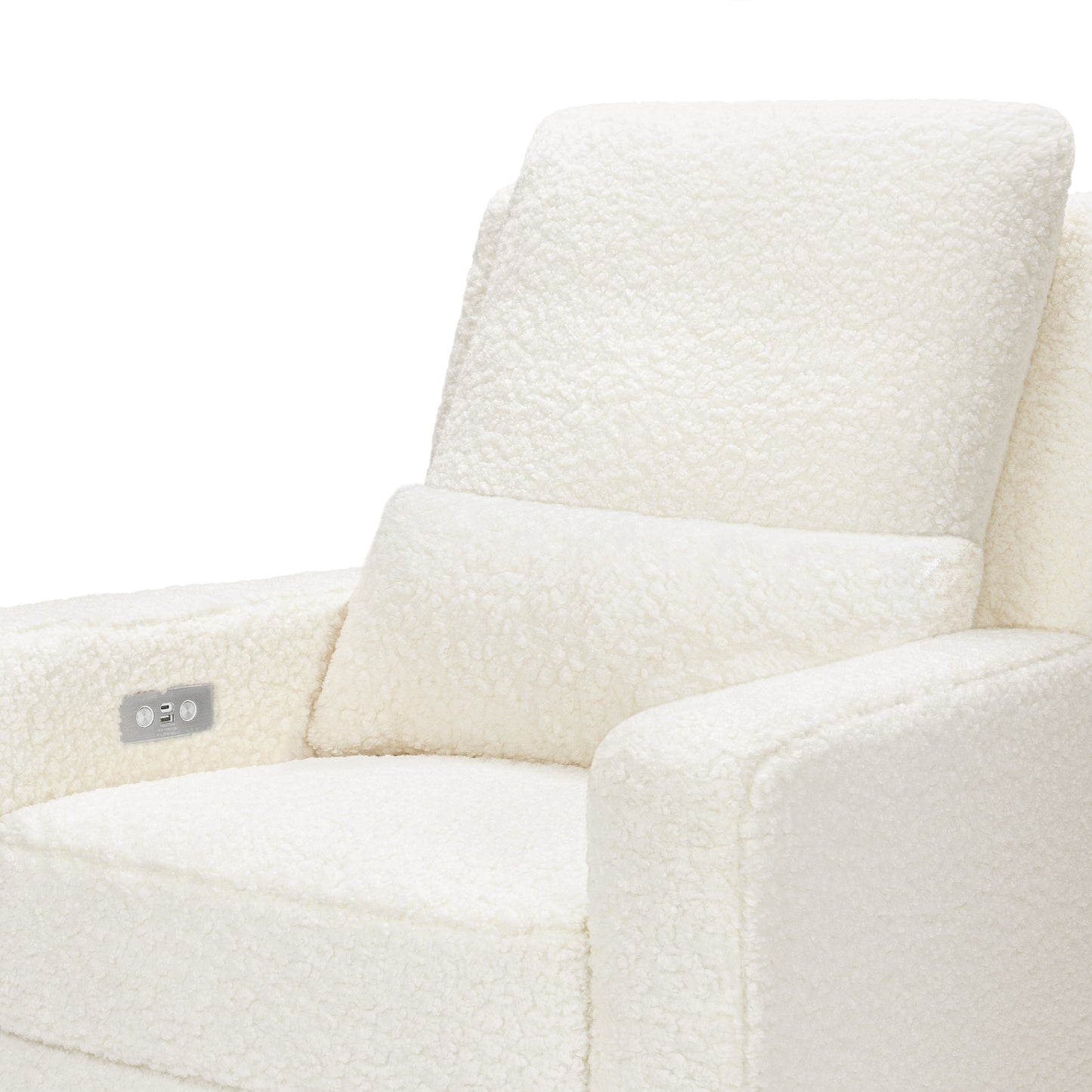 Sigi Glider Recliner w/ Electronic Control and USB in Performance Ivory Boucle