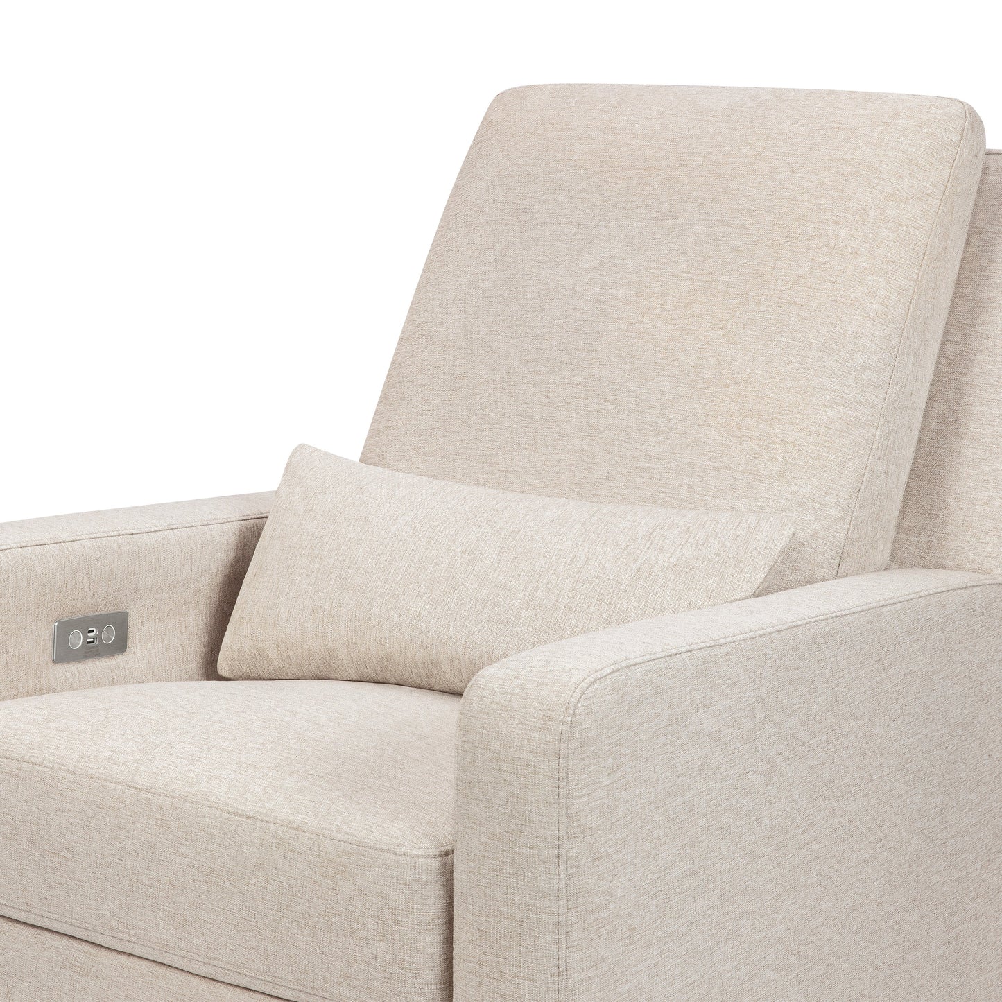 Sigi Glider Recliner w/ Electronic Control and USB in Performance Ivory Boucle