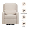 Sigi Glider Recliner w/ Electronic Control and USB in Performance Ivory Boucle