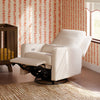 Sigi Glider Recliner w/ Electronic Control and USB in Performance Ivory Boucle