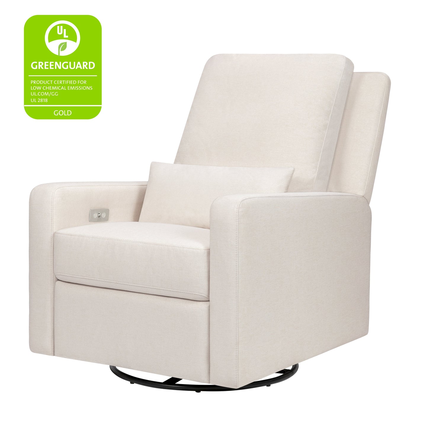 Sigi Glider Recliner w/ Electronic Control and USB in Performance Ivory Boucle