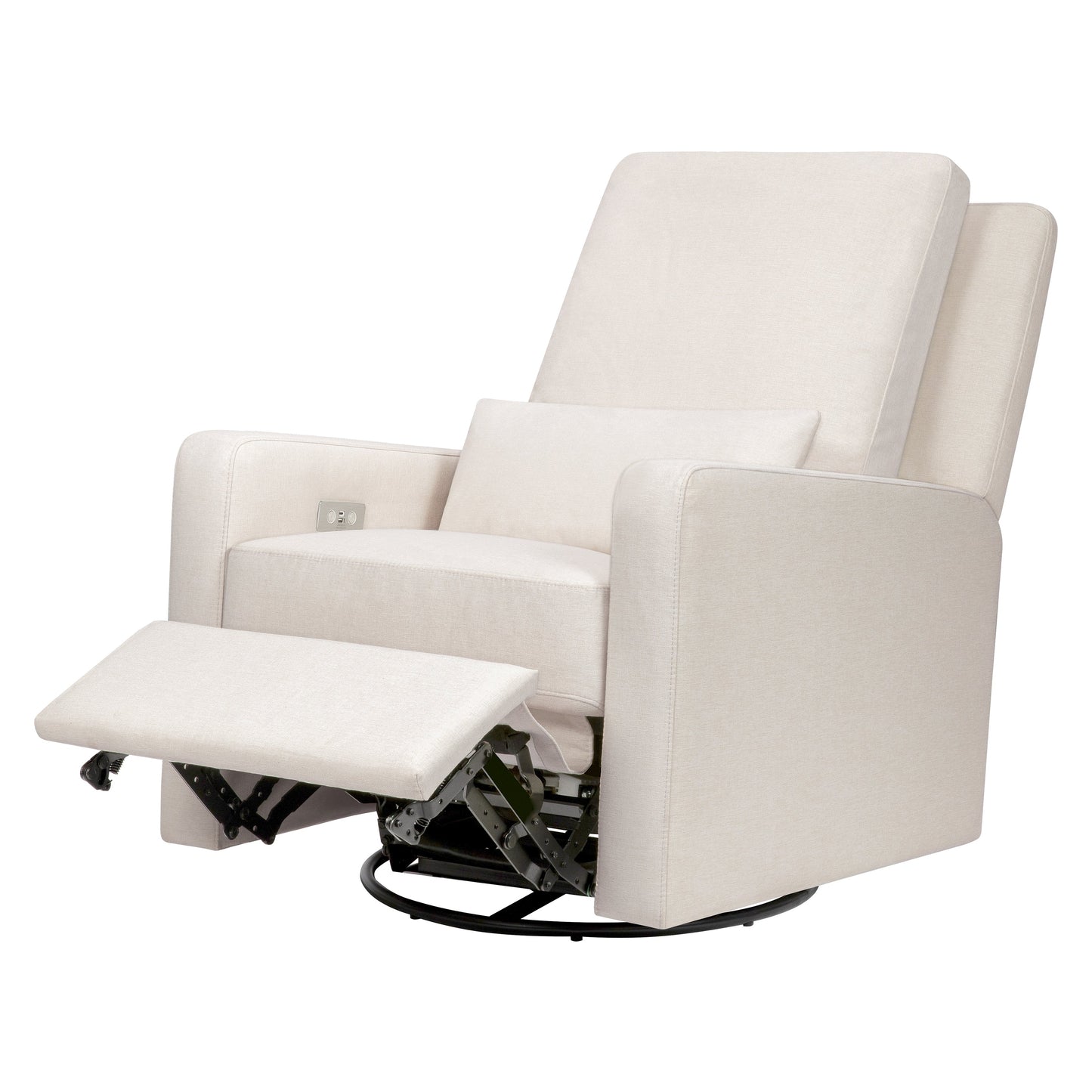Sigi Glider Recliner w/ Electronic Control and USB in Performance Ivory Boucle