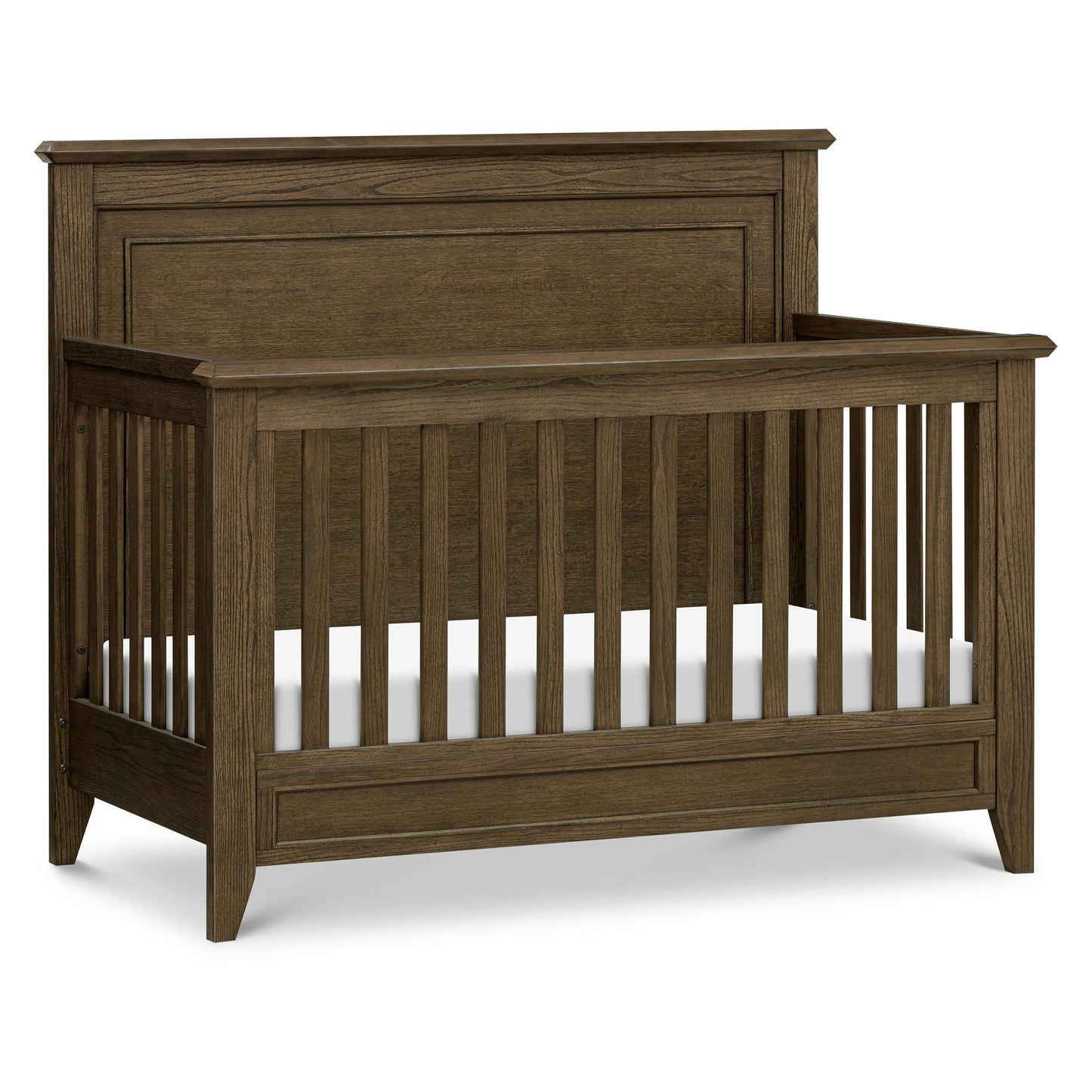 Beckett Rustic 4-in-1 Convertible Flat Top Crib in Sandbar