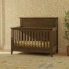 Beckett Rustic 4-in-1 Convertible Flat Top Crib in Sandbar