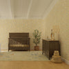 Beckett Rustic 4-in-1 Convertible Flat Top Crib in Sandbar