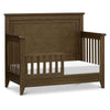 Beckett Rustic 4-in-1 Convertible Flat Top Crib in Sandbar