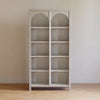 Eloise Bookcase, Assembled in White Driftwood