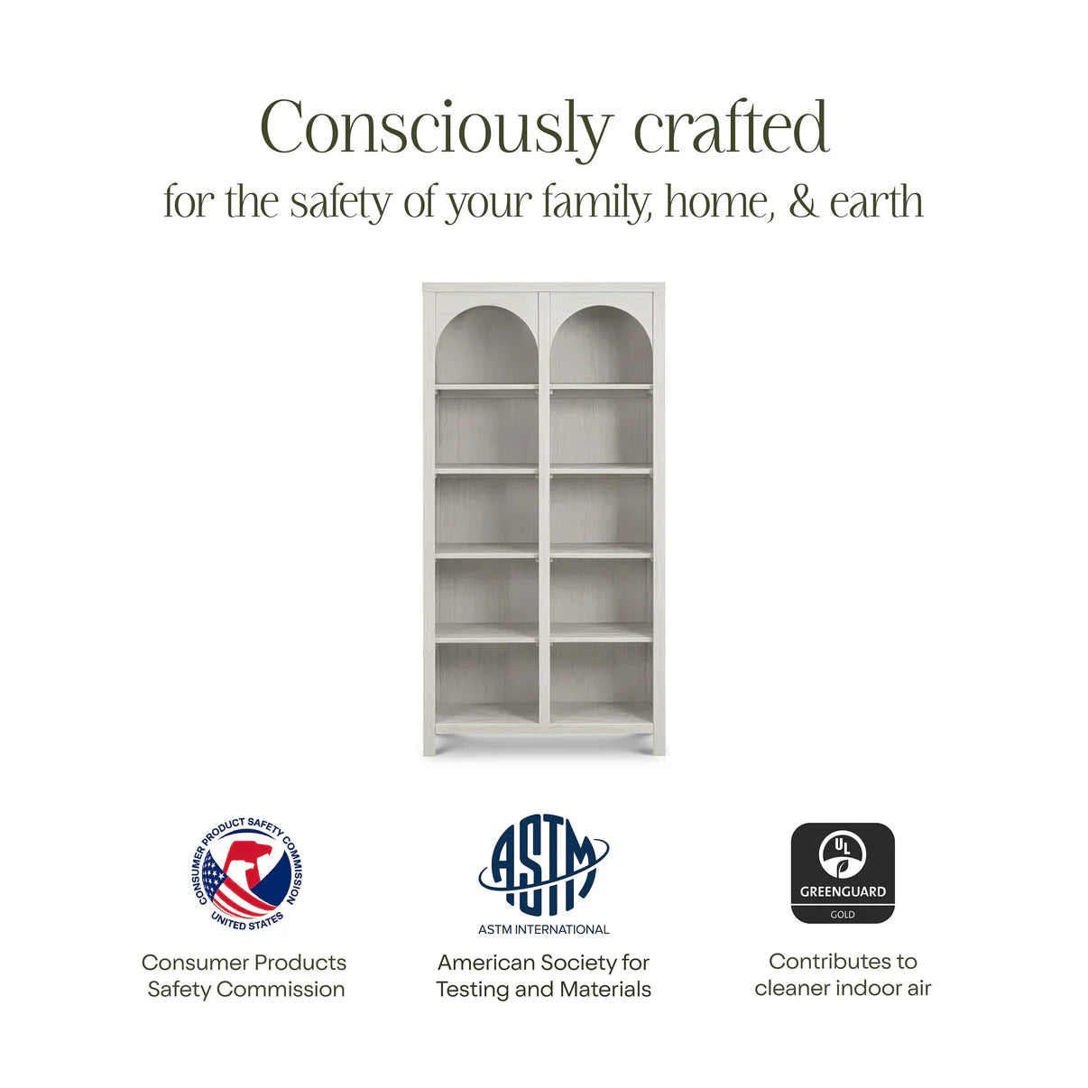 Eloise Bookcase, Assembled in Natural Walnut