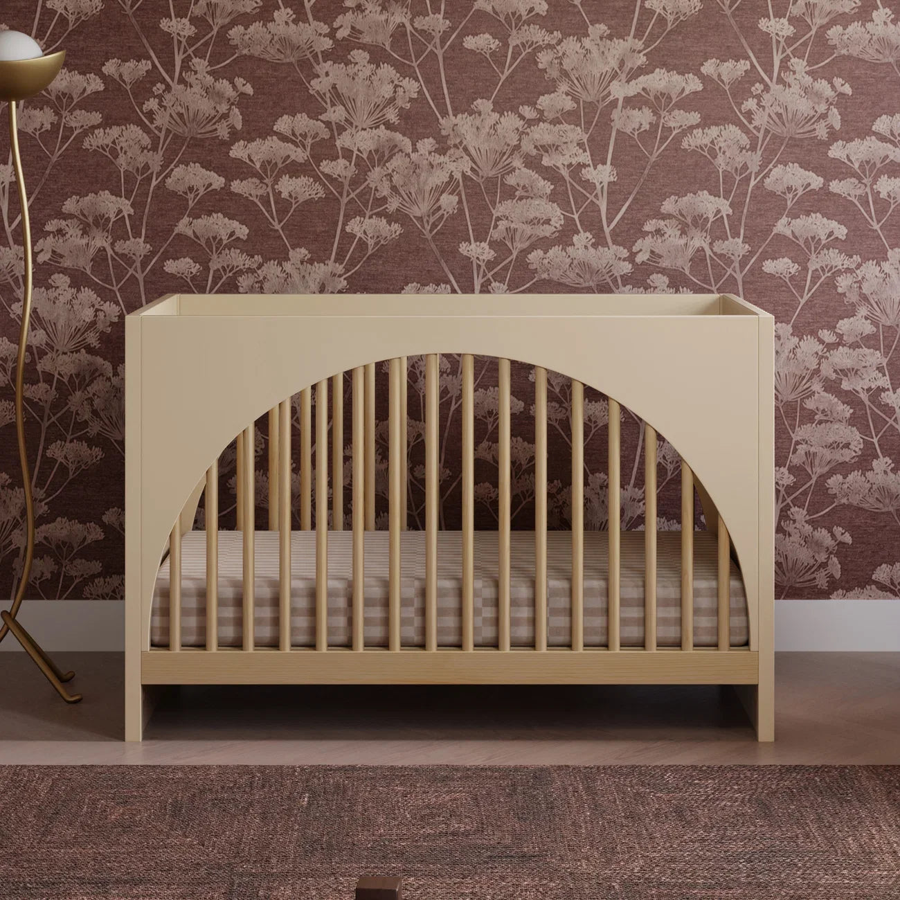 Moab 3-in-1 Convertible Crib in Taupe/Ash