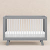 Hudson 3-in-1 Convertible Crib w/ToddlerBedConversionKit in White/Washed Natural