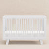 Hudson 3-in-1 Convertible Crib w/ToddlerBedConversionKit in White/Washed Natural