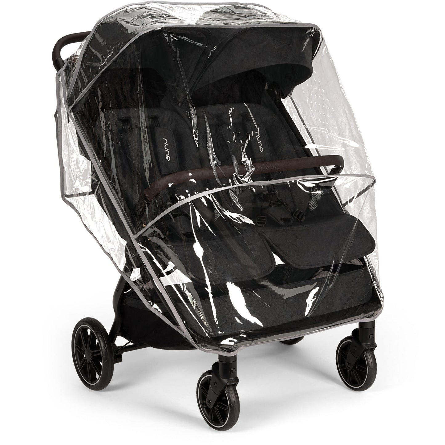 NUNA TRVL DUBL STROLLER CAVIAR