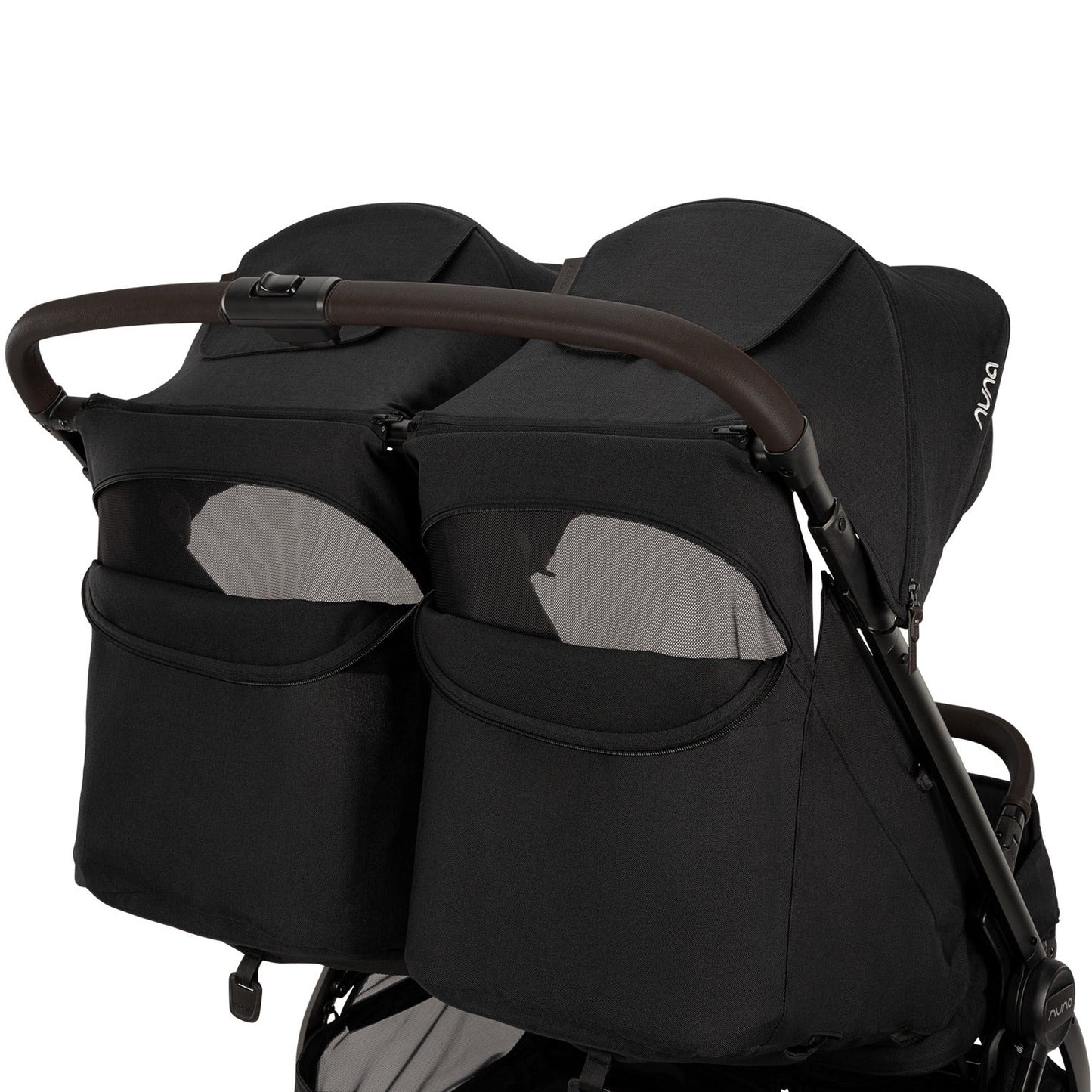 NUNA TRVL DUBL STROLLER CAVIAR