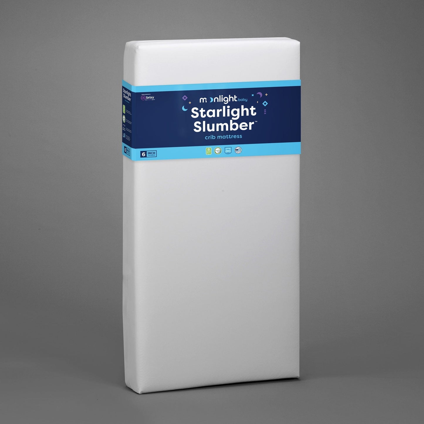 MOONLIGHT STARLIGHT SLUMBER CRIB MATTRESS (COMPRESSED & ROLLED)