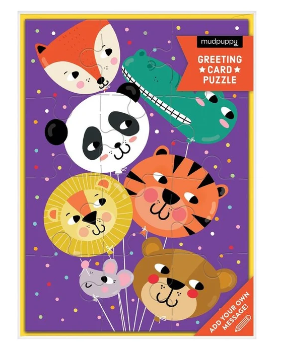 GREETING CARD PUZZLE  - ANIMALS