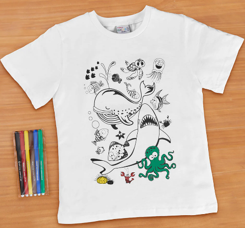 MY FUNNY T-SHIRT COLORING SET