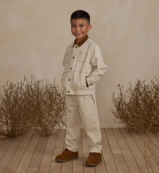 RYLEE + CRU CHORE COAT - NATURAL