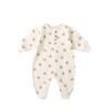 QUINCY MAE RELAXED FLEECE JUMPSUIT - SMILEY PUMPKINS