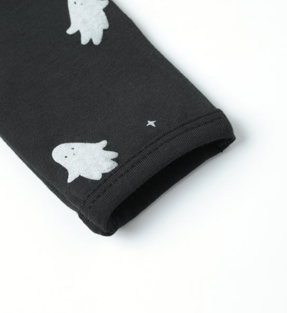 QUINCY MAE BAMBOO ZIP FOOTIE || GHOSTS AW24