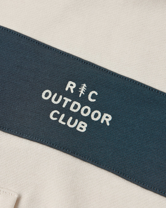 RYLEE + CRU PANEL STRIPE HALF ZIP OUTDOOR CLUB