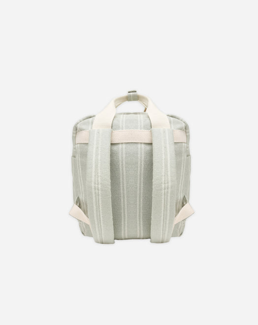 RYLEE + CRU MINI BACKPACK SAGE PINSTRIPE