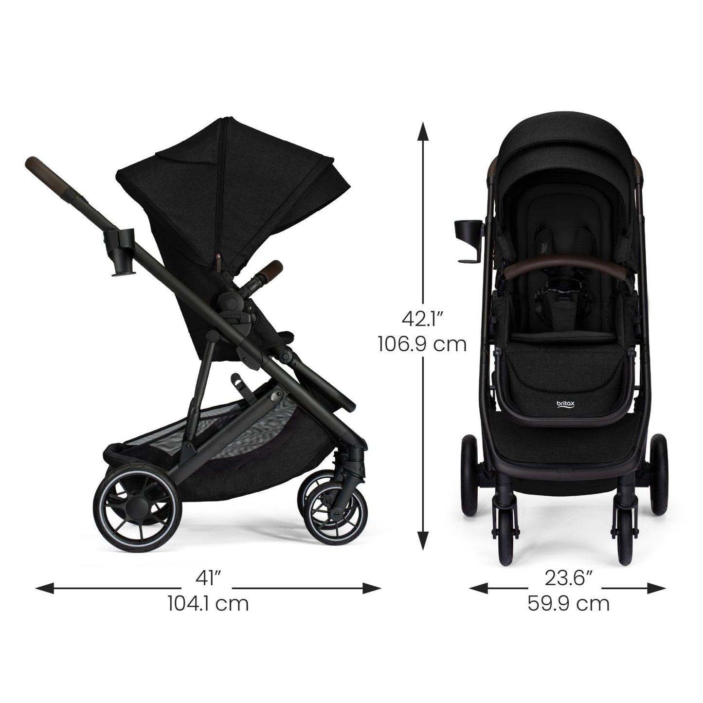 BRITAX PRISM FULL-SIZE TRAVEL SYSTEM WITH WILLOW S INFANT CAR SEAT + ALPINE BASE