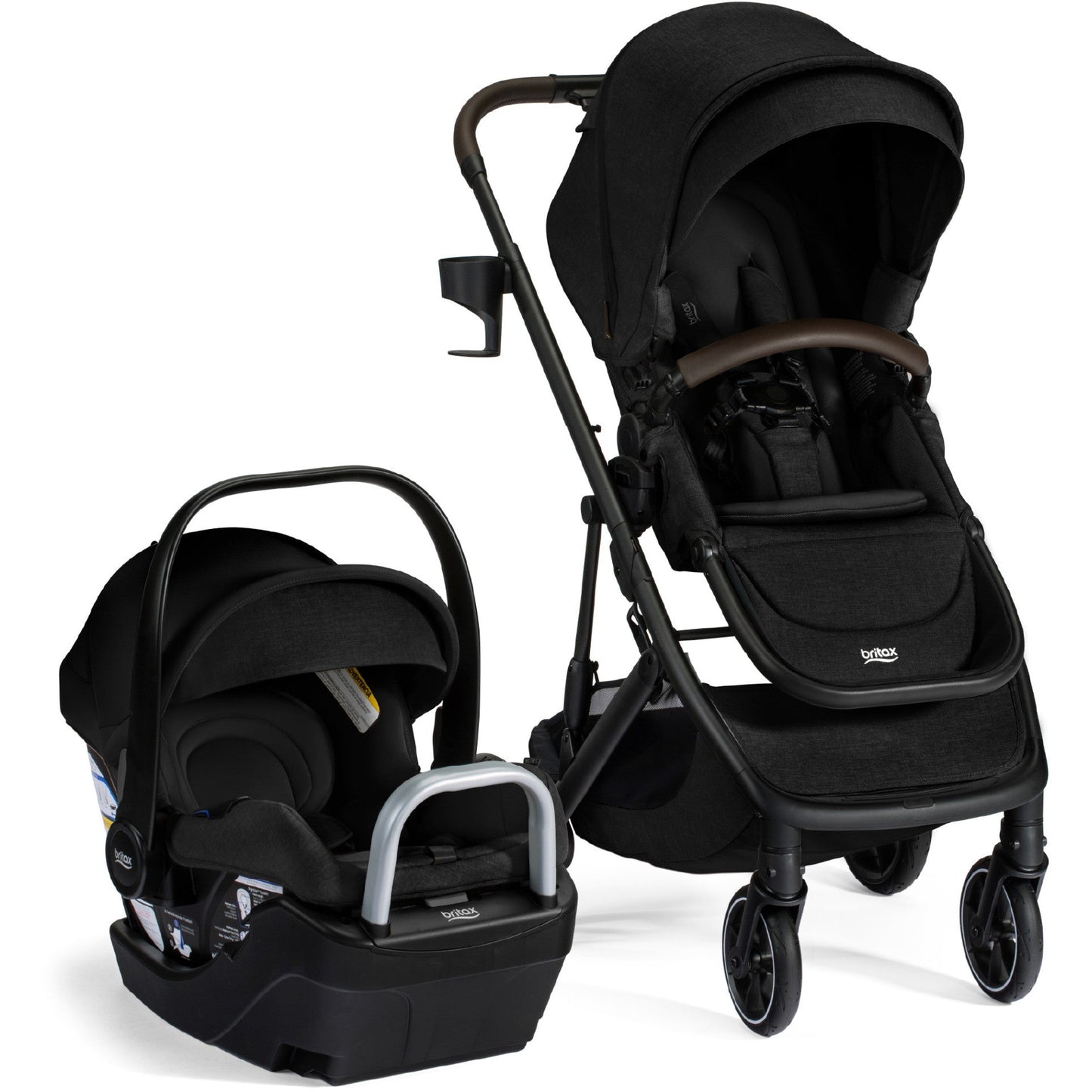 BRITAX PRISM FULL-SIZE TRAVEL SYSTEM WITH WILLOW S INFANT CAR SEAT + ALPINE BASE