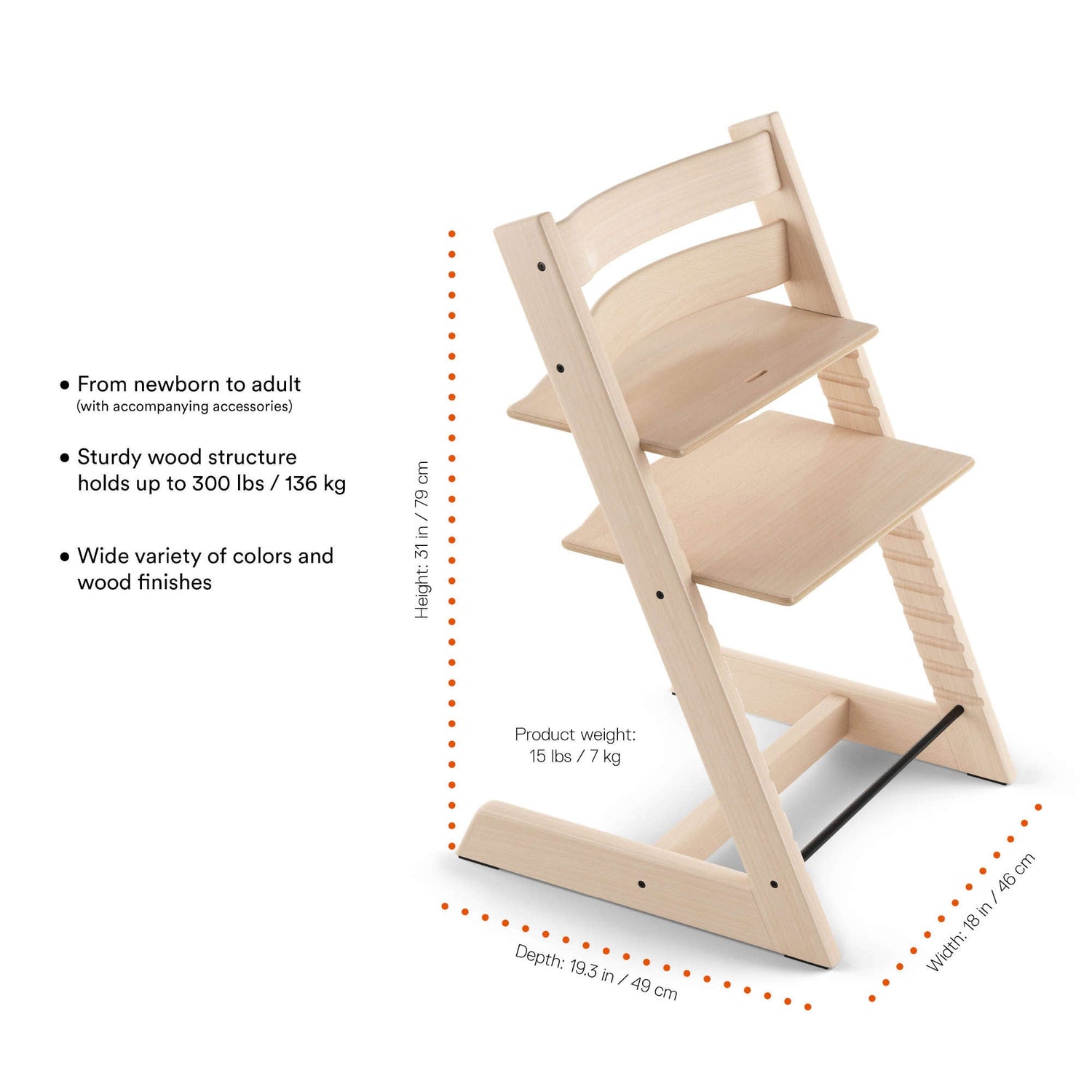 ura stokke np STOKKE TRIPP TRAPP CHAIR OAK
