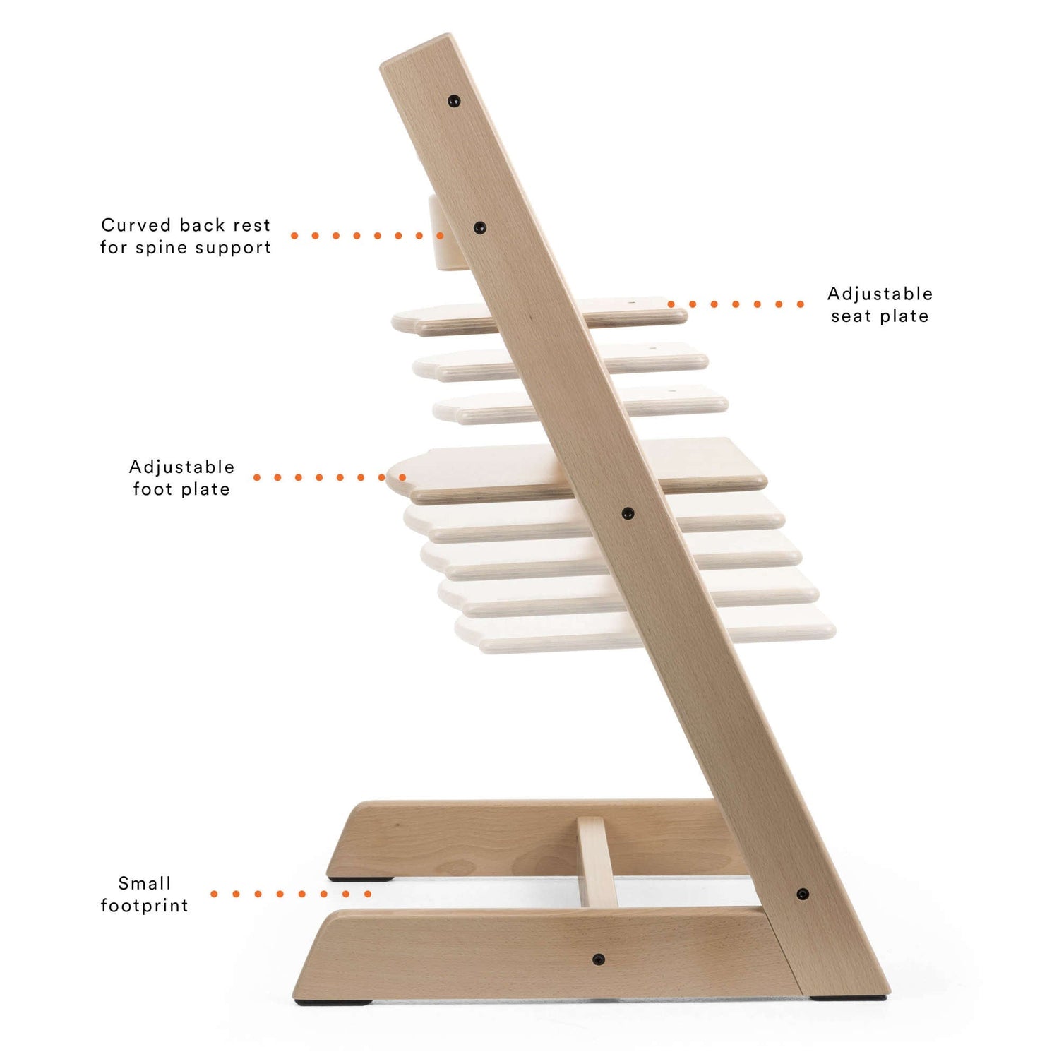 stokke brett Tripp Trapp Chair Oak Warm Brown