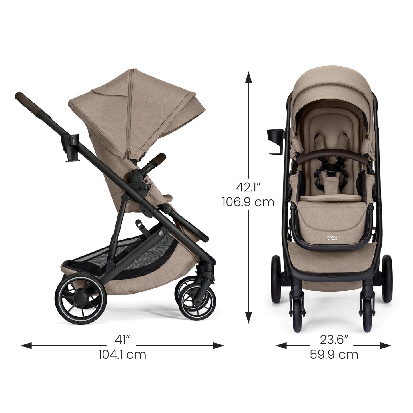 BRITAX PRISM FULL-SIZE MODULAR STROLLER