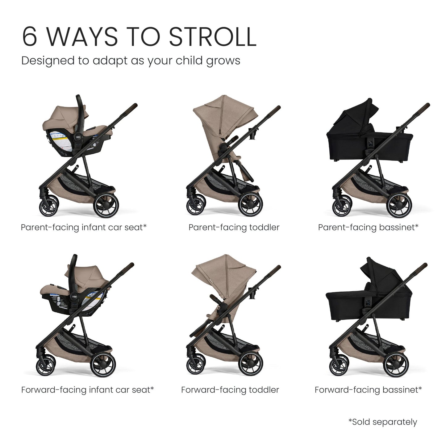 BRITAX PRISM FULL-SIZE MODULAR STROLLER