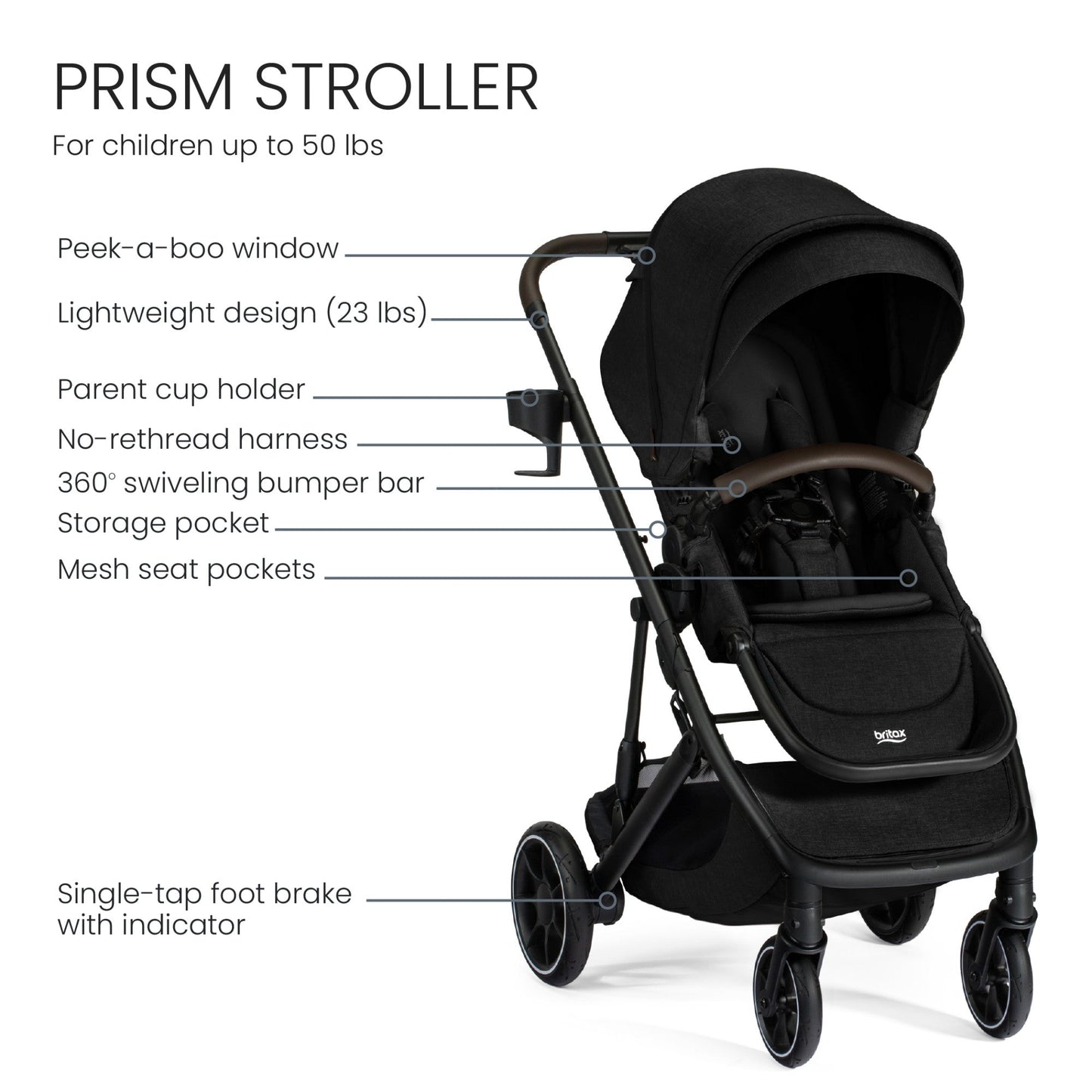 BRITAX PRISM FULL-SIZE MODULAR STROLLER