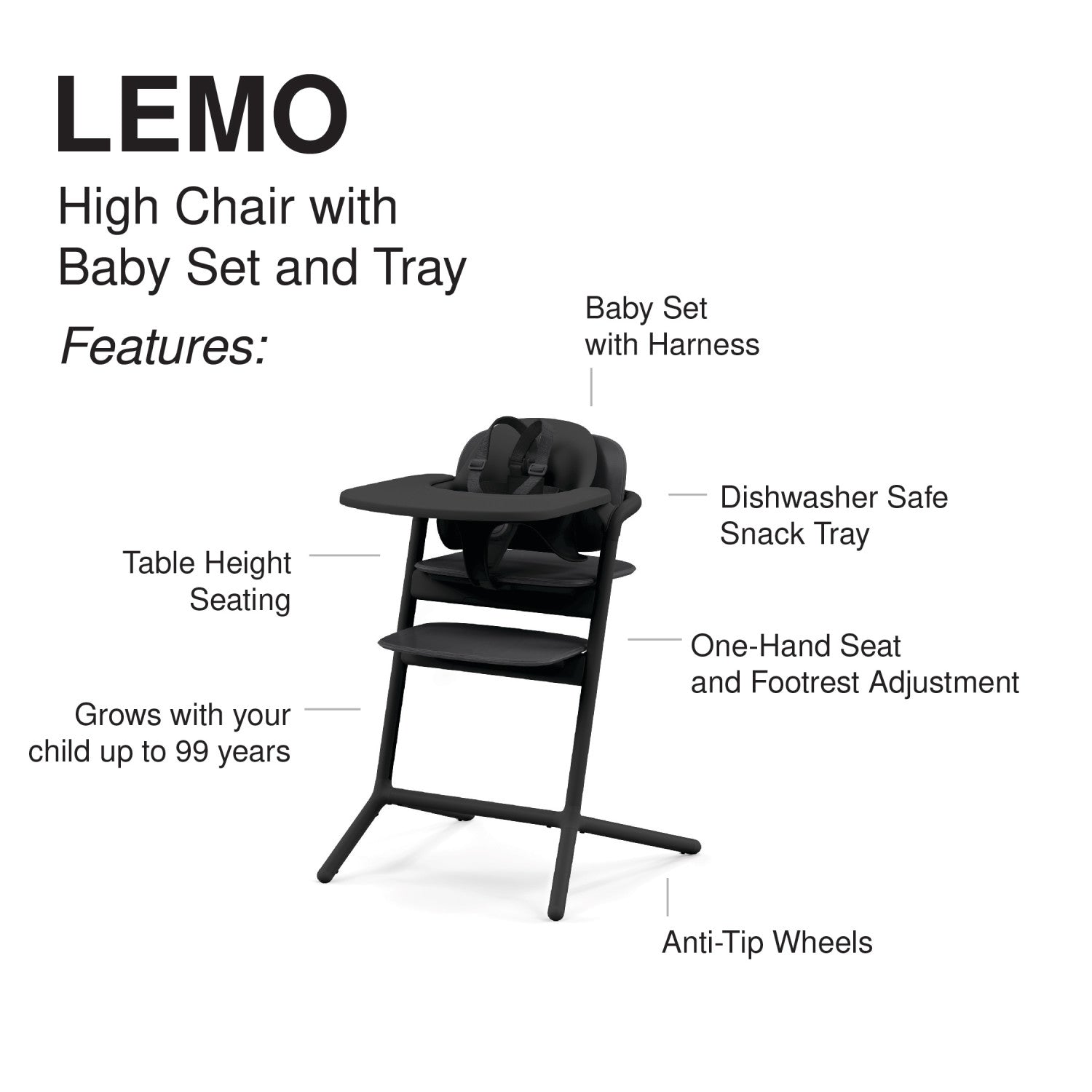 cybex high chair lemo Lemo 2 High Chair 3-in-1 Set