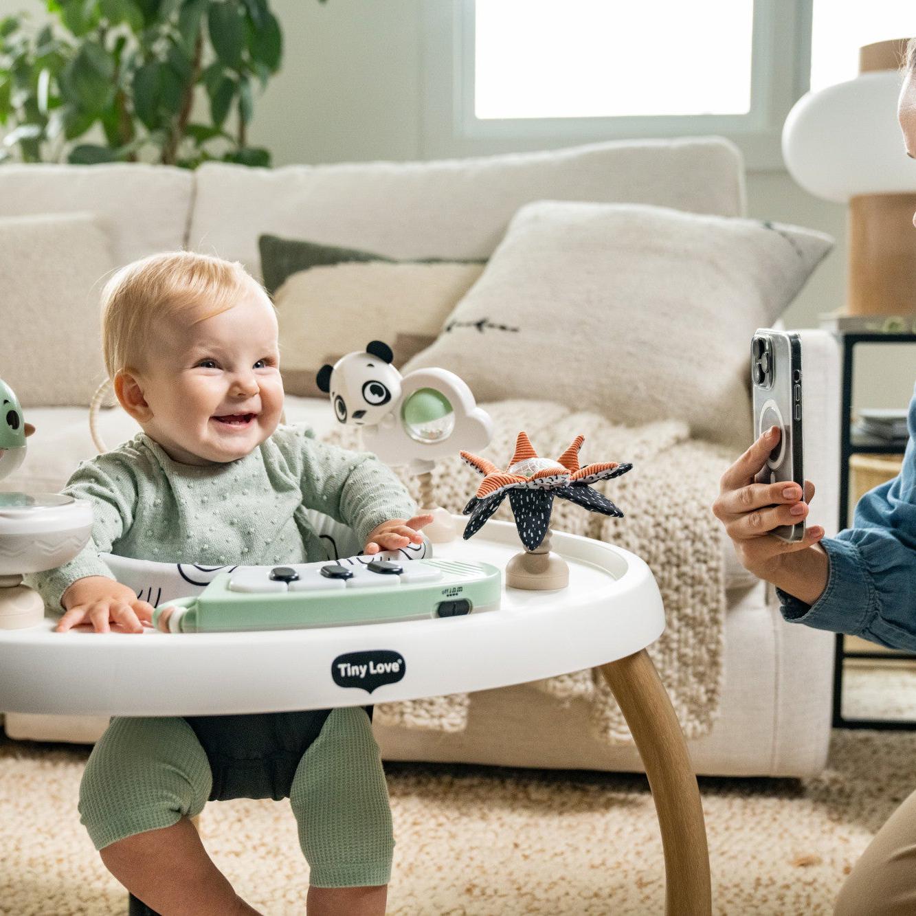 TINY LOVE 5-IN-1 BLACK & WHITE STATIONARY ACTIVITY CENTER