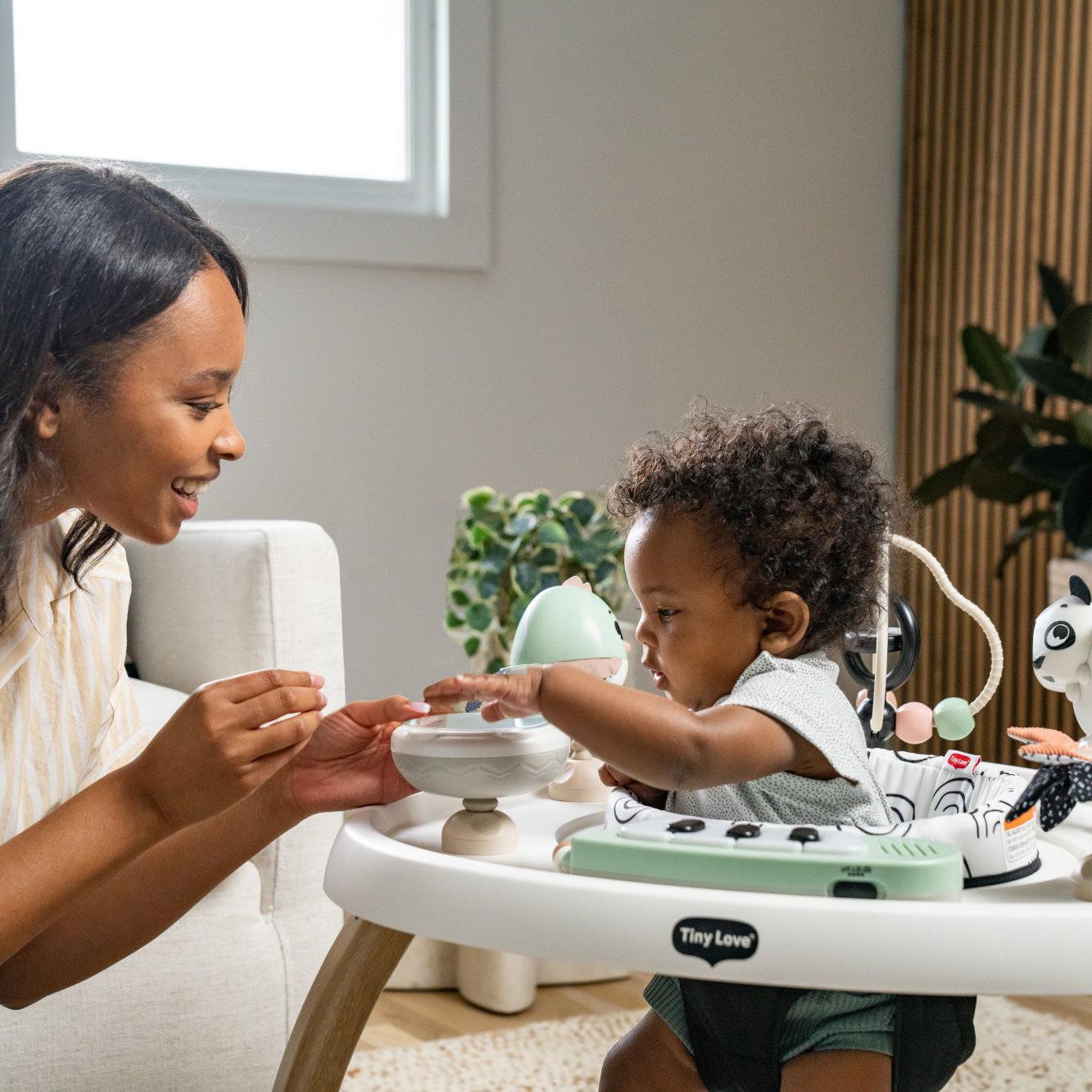 TINY LOVE 5-IN-1 BLACK & WHITE STATIONARY ACTIVITY CENTER