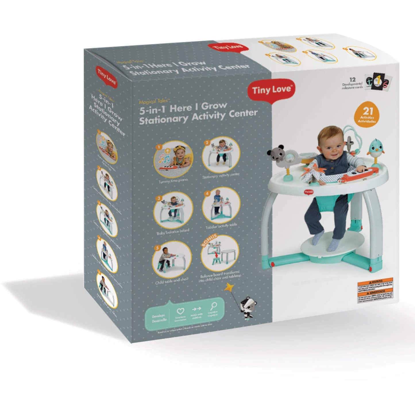TINY LOVE 5-IN-1 BLACK & WHITE STATIONARY ACTIVITY CENTER