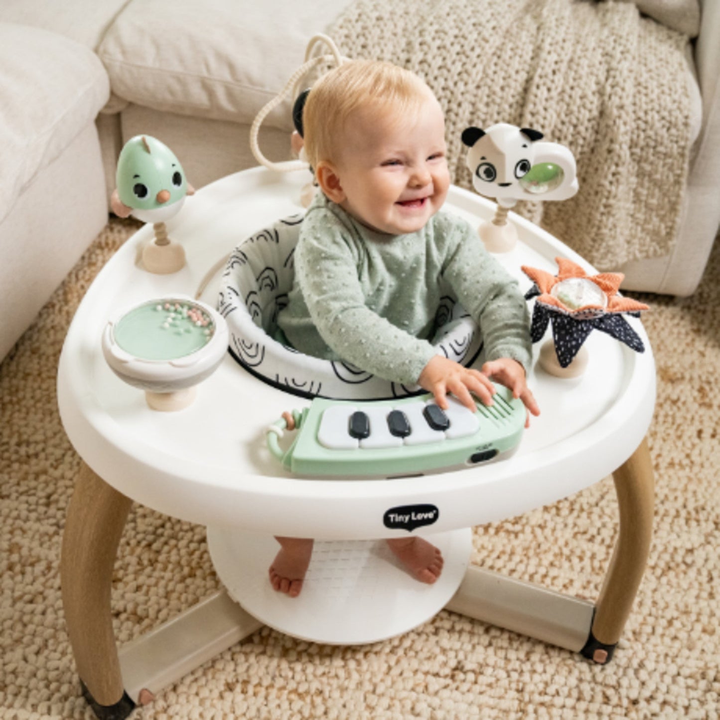 TINY LOVE 5-IN-1 BLACK & WHITE STATIONARY ACTIVITY CENTER