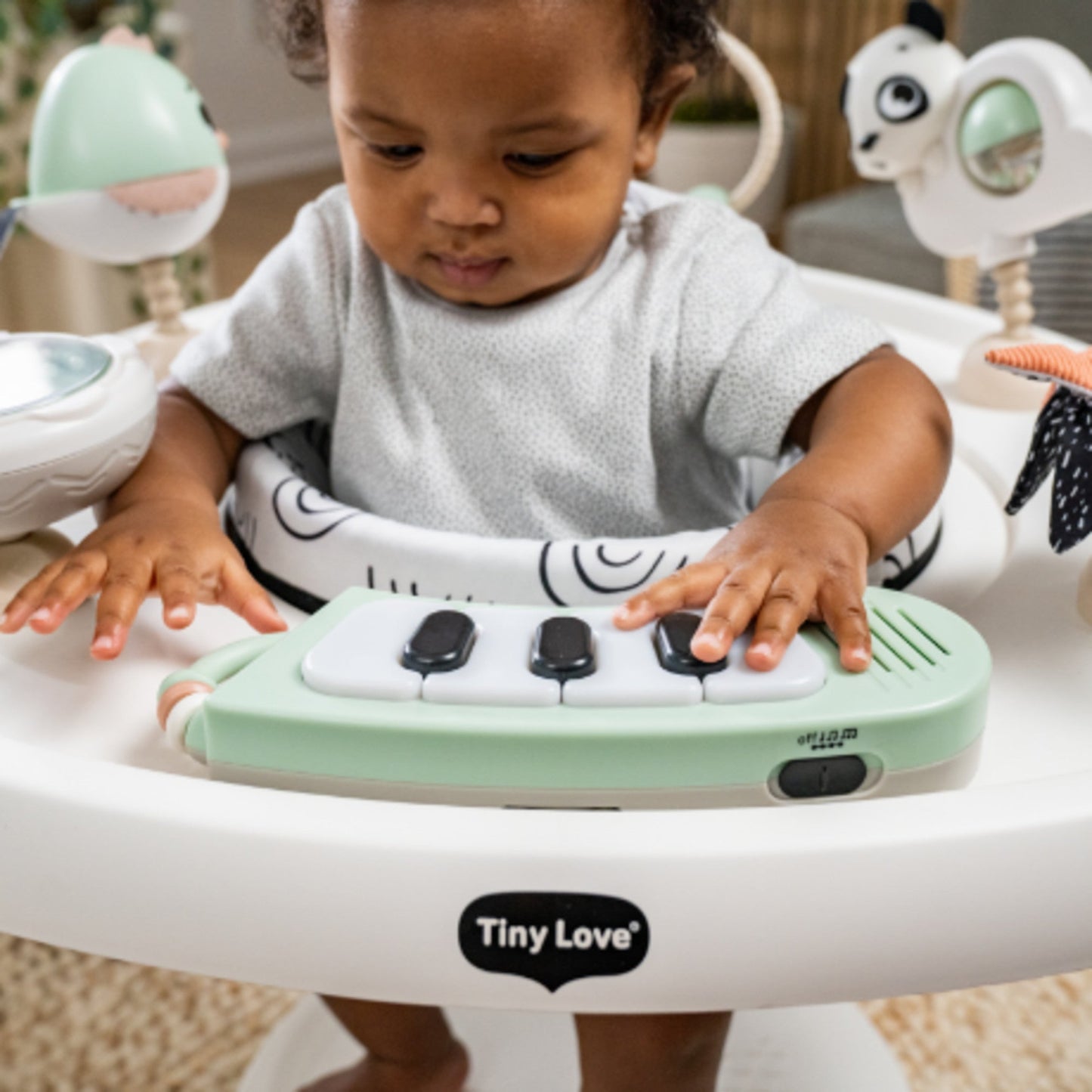TINY LOVE 5-IN-1 BLACK & WHITE STATIONARY ACTIVITY CENTER