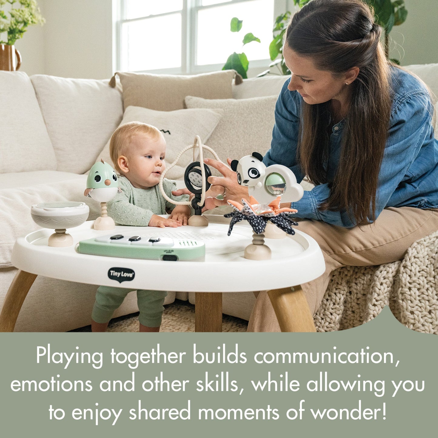 TINY LOVE 5-IN-1 BLACK & WHITE STATIONARY ACTIVITY CENTER