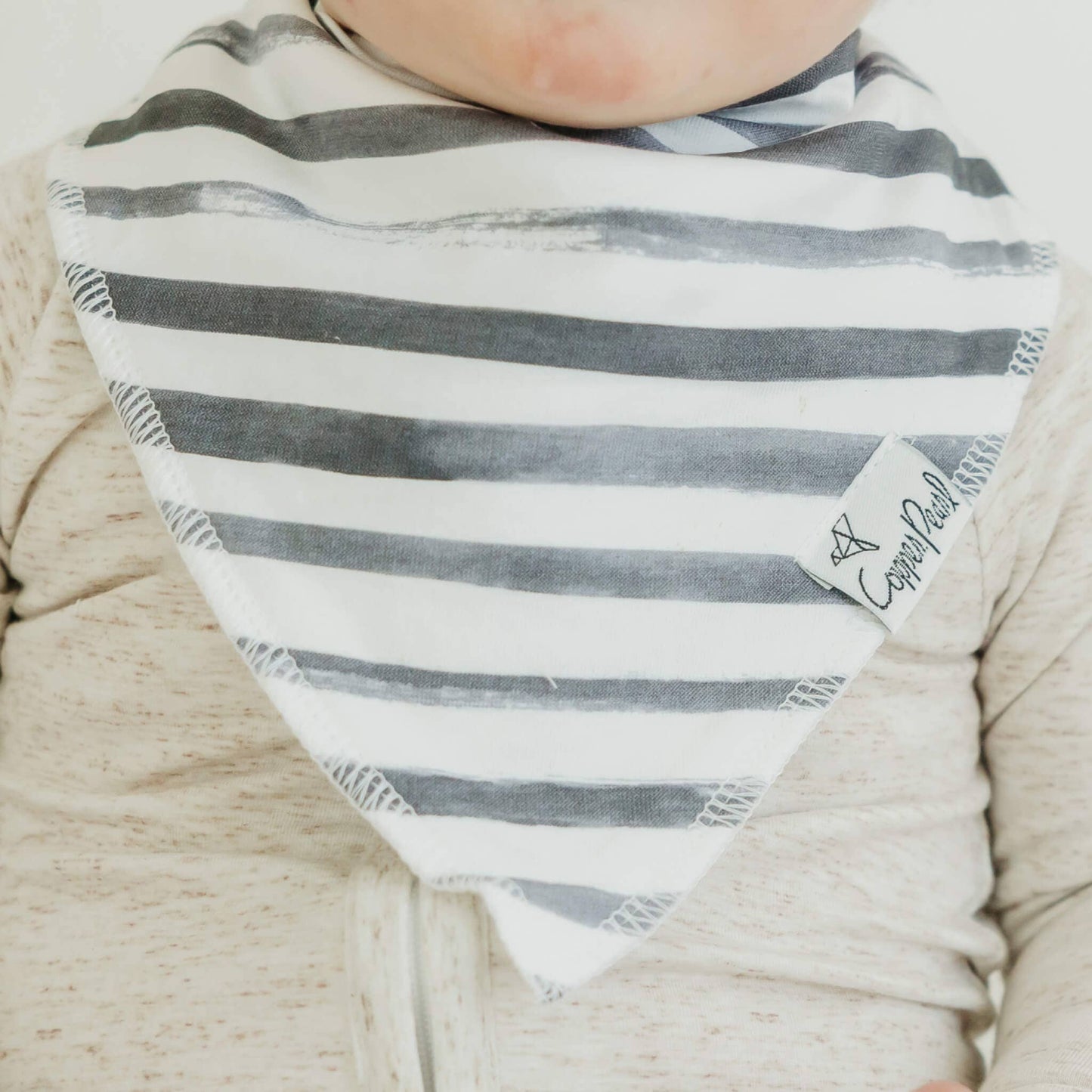 COPPER PEARL NOAH BABY BANDANA BIB SET