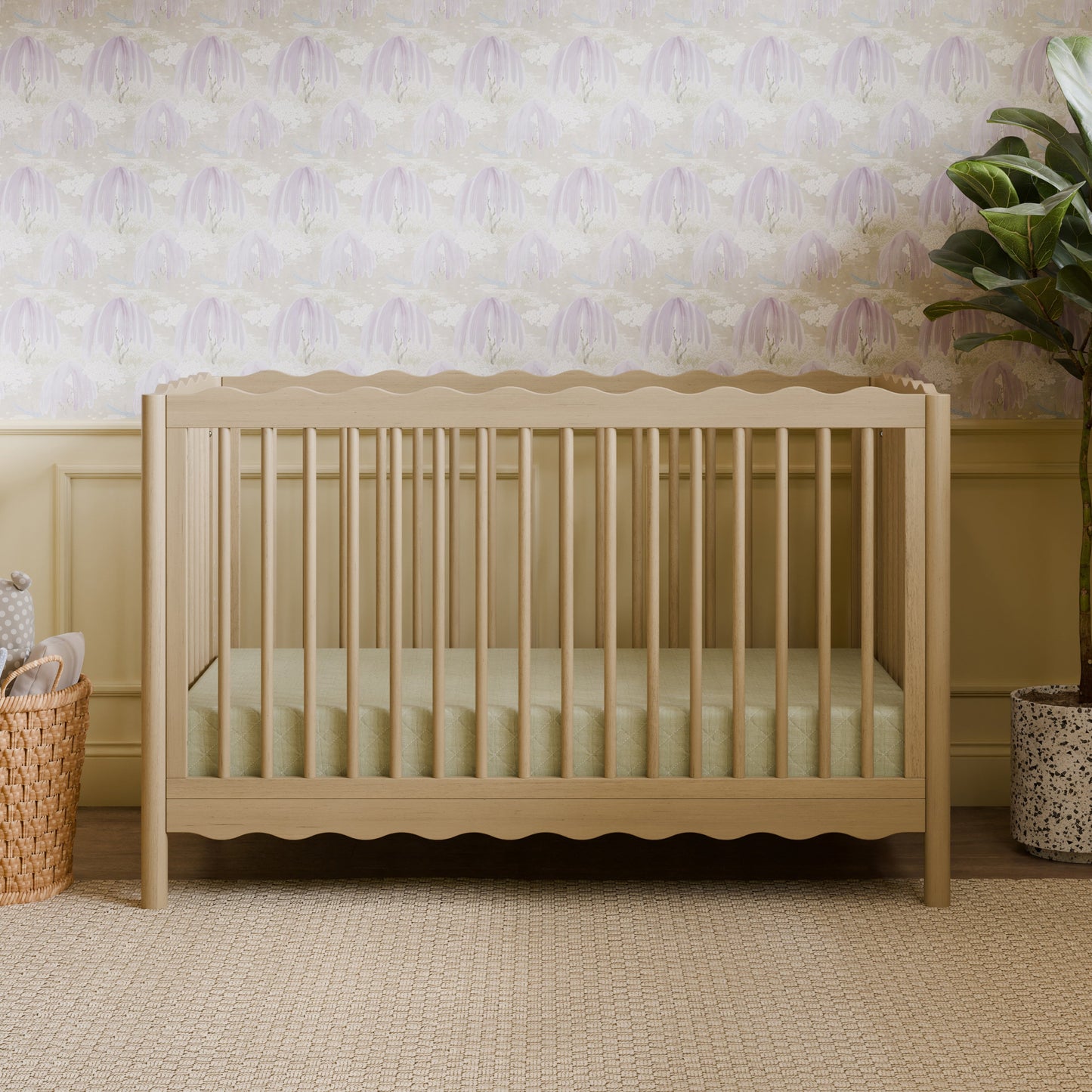 BABYLETTO SWELL 4-IN-1 CONVERTIBLE CRIB WITH TODDLER BED CONVERSION KIT