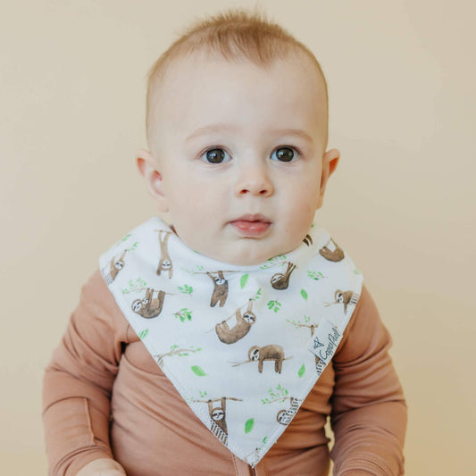 COPPER PEARL NOAH BABY BANDANA BIB SET