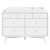Palma 7-Drawer Double Dresser, Assembled in Warm White